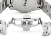 Hugo Boss Vela Diver Chronograph Blue Dial Silver Steel Strap Watch for Men - 1513775
