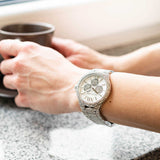 Michael Kors Camille Multifunction Crystals Silver Dial Silver Steel Strap Watch for Women - MK6957