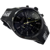 Hugo Boss Distinct Chronograph Black Dial Black Silicone Strap Watch for Men - 1513859