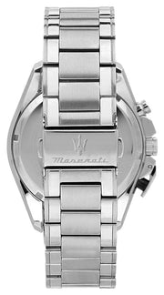 Maserati Traguardo Chronograph Black Dial Silver Steel Strap Watch For Men - R8873612059