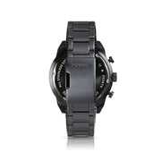 Fossil Everett Chronograph Black Dial Black Steel Strap Watch for Men - FS5797