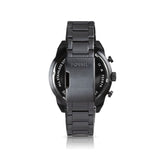 Fossil Everett Chronograph Black Dial Black Steel Strap Watch for Men - FS5797