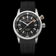 Maurice Lacroix Pontos S Diver Black Dial Orange Rubber Strap Watch For Men - PT6248-SS00L-330-J