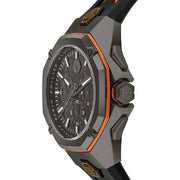 Philipp Plein Hyper Sport Chronograph Black Dial Two Tone Silicone Strap Watch for Men - PWTBA0523