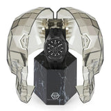 Philipp Plein Octagon Black Dial Black Silicone Strap Watch for Men - PWTBA0623
