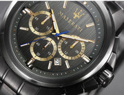 Maserati Successo Chronograph Gray Dial Gray Steel Strap Watch For Men - R8873621007