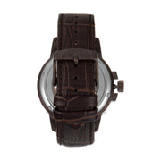 Maserati Ingegno Automatic Skeleton White Dial Brown Leather Strap Watch For Men - R8821119003