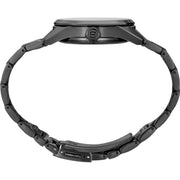 Seiko Presage Sharp Edged Series Black Dial Black Steel Strap Watch For Men - SPB229J1