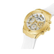 Guess Athena White Dial White Rubber Strap Watch for Women - GW0409L2