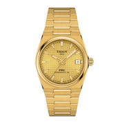 Tissot PRX Powermatic 80 Gold Dial Gold Steel Strap Watch for Men - T137.207.33.021.00