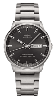 Mido Commander II Automatic Chronometer Grey Dial Silver Steel Strap Watch For Men - M021.431.11.061.00
