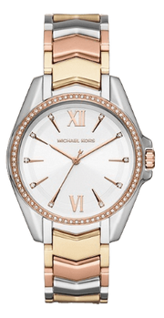 Michael Kors Whitney Quartz White Dial Two Tone Steel Strap Watch For Women - MK6686