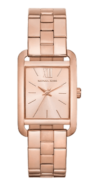 Michael Kors Monroe Three Hand Rose Gold Dial Rose Gold Steel Strap Watch for Women - MKO1032