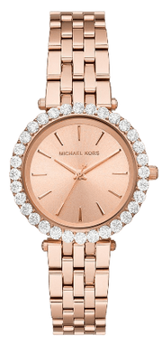 Michael Kors Darci Quartz Rose Gold Dial Rose Gold Steel Strap Watch For Women - MK4514