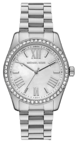 Michael Kors Lexington Crystals Mother of Pearl White Dial 