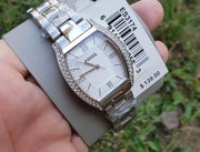 Fossil Wallace Silver Dial Silver Steel Strap Watch for Women - ES3174