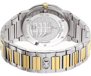 Salvatore Ferragamo Sapphire Silver Dial Two Tone Steel Strap Watch for Men - SFHP00520