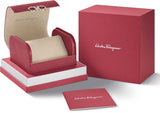 Salvatore Ferragamo Sapphire Chrono Black Dial Silver Steel Strap Watch for Men - SFME00321