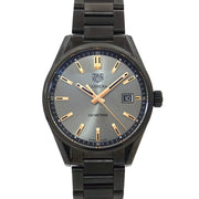 Tag Heuer Carrera Special Edition Black Dial Black Steel Strap Watch for Women - WAR1113.BA0602