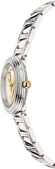 Versace Virtus Quartz White Dial Silver Steel Strap Watch For Women - VET300621