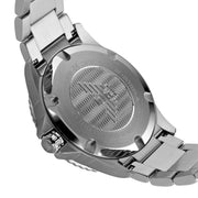 Emporio Armani Three Hand Green Dial Silver Steel Strap Watch For Men - AR11338