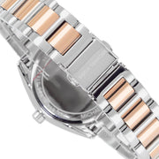Michael Kors Janelle Silver Dial Two Tone Steel Strap Watch For Women - MK7383