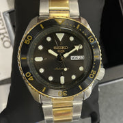 Seiko 5 Sports Automatic Special Creation Black Dial Two Tone Steel Strap Watch For Men - SRPK22