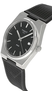 Tissot PRX Black Dial Black Rubber Strap Watch For Men - T137.410.17.051.00