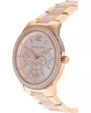 Michael Kors Tibby Multifunction Rose Gold Dial Rose Gold Steel Strap Watch For Women - MK6928