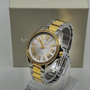 Michael Kors Kacie Three Hand Silver Dial Two Tone Steel Strap Watch for Women - MK6931