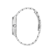Guess Luna Quartz Blue Dial Silver Steel Strap Watch For Women - GW0308L4