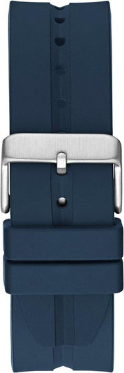 Guess Leo Chronograph Navy Blue Dial Blue Silicone Strap Watch For Men - GW0637G1