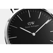 Daniel Wellington Classic Bayswater Black Dial Black NATO Strap Watch For Women - DW00100282