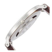 Daniel Wellington St Mawes White Dial Brown Leather Strap Watch For Men - DW00100052