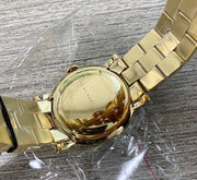 Marc Jacobs Amy Blue Dial Gold Steel Strap Watch for Women - MBM3220