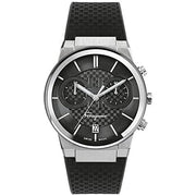 Salvatore Ferragamo Sapphire Chrono Black Dial Black Silicone Strap Watch for Men - SFME00121