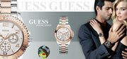 Guess BFF Multifunction Silver Dial Two Tone Steel Strap Watch for Women - W0231L5