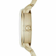 Marc Jacobs Fergus White Dial Gold Steel Strap Watch for Women - MBM8647