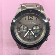 Marc Jacobs Rock Chronograph Silver Dial Silver Steel Strap Watch for Men - MBM5028