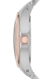 Marc Jacobs Blade Silver Dial Two Tone Steel Strap Watch for Women - MBM3129