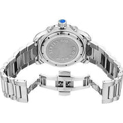 Movado Series 800 Blue Dial Silver Steel Strap Watch for Men - 2600151