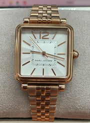 Marc Jacobs Vic Silver Dial Rose Gold Steel Strap Watch for Women - MJ3514