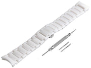 Emporio Armani Ceramica Chronograph White Dial White Strap Watch For Men - AR1453