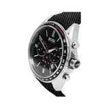Hugo Boss Driver Chronograph Black Dial Black Leather Strap Watch for Men -1513087