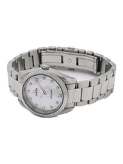 Omega Seamaster Aqua Terra Quartz Diamonds Mother of Pearl Dial Silver Steel Strap Watch for Women - 220.10.28.60.55.001