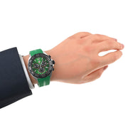 Tag Heuer Formula 1 Chronograph Green Dial Green Rubber Strap Watch for Men - CAZ101AP.FT8056