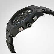 Emporio Armani Valente Chronograph Black Dial Black Ceramic Strap Watch For Men - AR1400