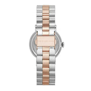 Marc Jacobs Baker White Dial Two Tone Steel Strap Watch for Women - MBM3312