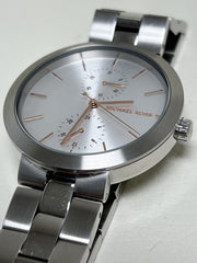 Michael Kors Garner Analog Silver Dial Silver Steel Strap Watch For Women - MK6407