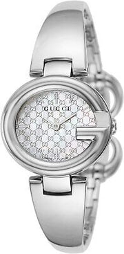 Gucci Guccissima Quartz Silver Dial Silver Steel Strap Watch For Women - YA134511
